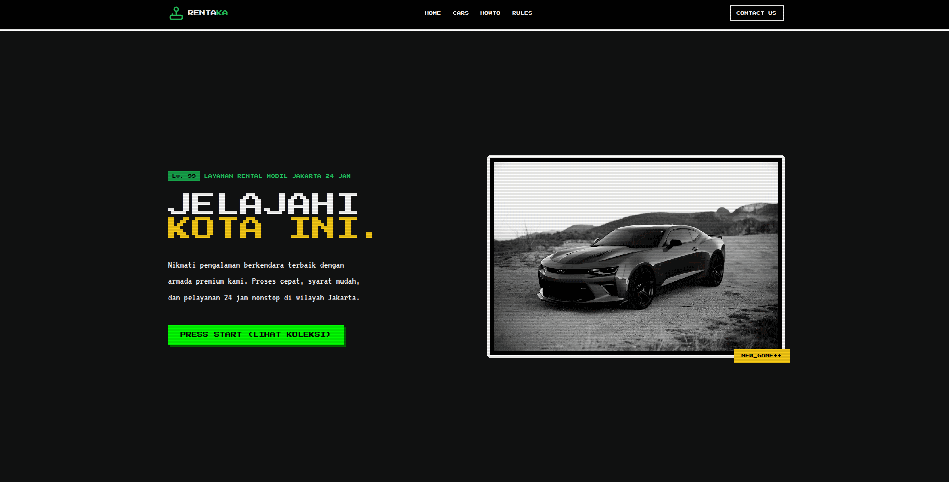 Preview Tema Pixel Quest RentaKa